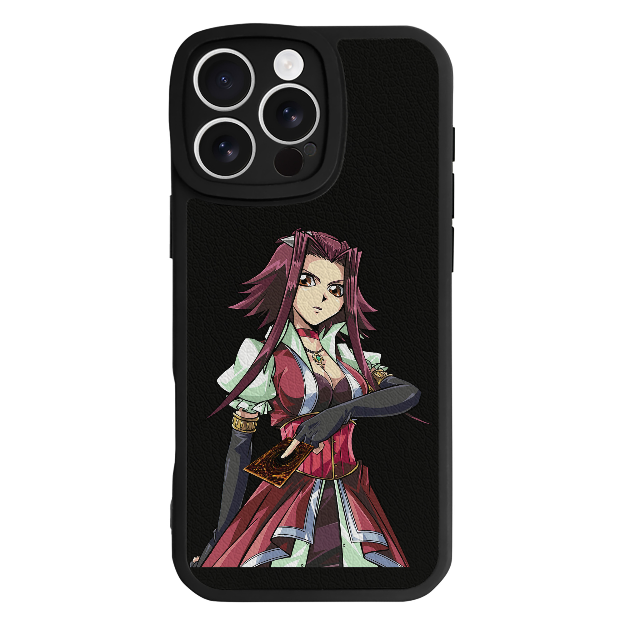 （画像用） 遊☆戯☆王 Yu-Gi-Oh! 【iPhone 16シリーズ対応】シリコンスマホケース（レザー調） 材質：シリコン